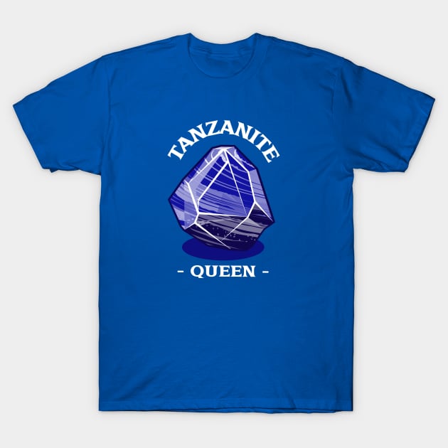 Tanzanite Queen Gemstone Gem T-Shirt by Witchy Ways